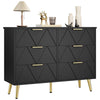 YITAHOME Chest of Drawers Bedroom, Contemporary 6 Drawer, Bedroom Furniture, Wide Chest of Drawers Wood, Bedroom Storage Unit, Sliding Drawers, Office