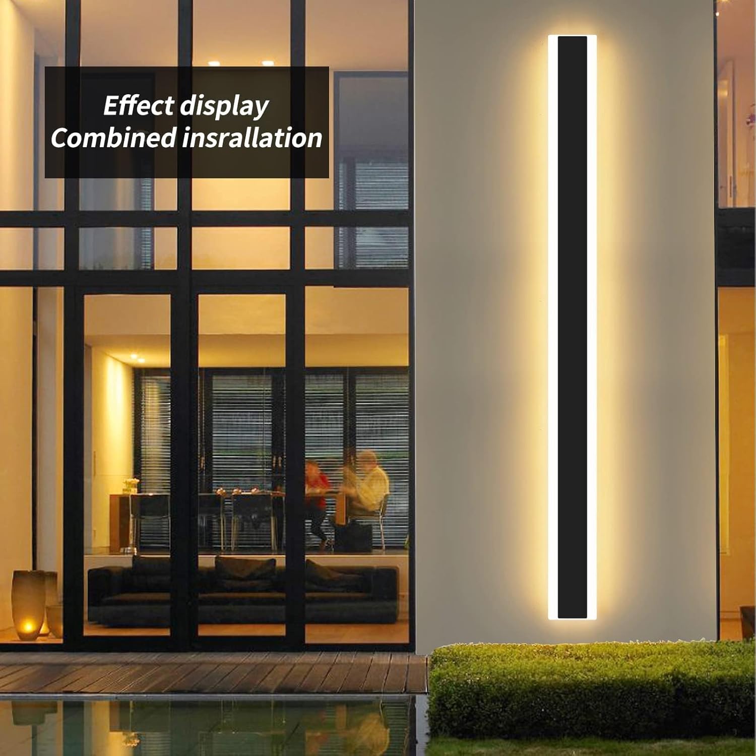 LED Outdoor Wall Light 80cm Modern Strip 31W IP65 3000K 4500K 6000K Mikeru