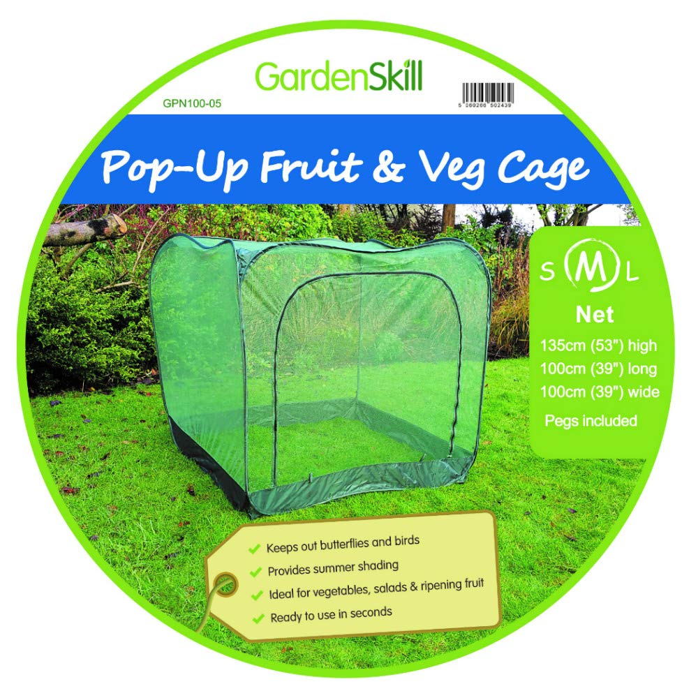 GardenSkill ? Network of Protection for seedlings, 1.35 m High, with Doors 1,25 m x 1,25 m x 1,35 m