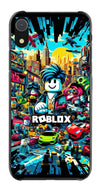 EZB Fun Gaming Theme Ro-blox iPhone Compatible Phone Case | Flexible Shock Absorbent Edges Colourful unique Pop Art Phone Cover | Ro-blox Theme