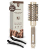 AIMIKE Round Hair Brush, Nano Thermal Ceramic & Ionic Tech Round Brush, round brushes for blow drying with Boar Bristles, Barrel Brush for Styling,