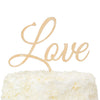 LOVENJOY Rustic Love Cake Topper Wooden Wedding Cake Topper for Wedding Engagement Cake Decoration, Gift Boxed