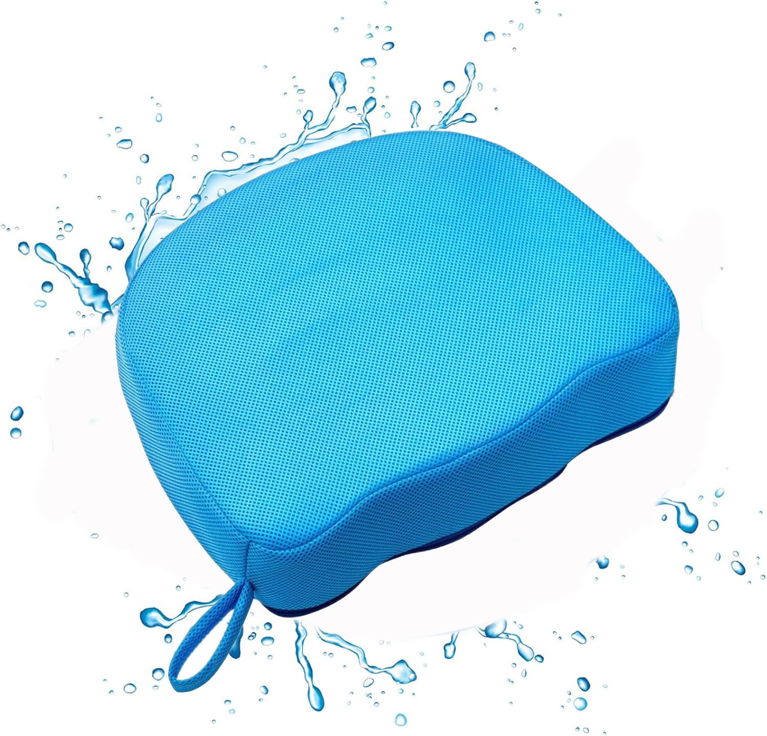 Hot Tub Booster Seat for Adults, 15 x 12 x 5 Inches, 3D Air Mesh Washable Spa Booster Seat with Non-Slip Micro Dot Bottom and Weighted for Quick Sink