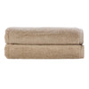 Christy Cirrus Lightweight Bath Sheets | Set of 2 Extra Large Towels | Super Soft and Fluffy | Quick Dry Bathroom Shower Towels | 100% Cotton | Latte