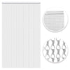 VerRich Silver Chain Curtain Door Fly Screens 80 x 200cm Aluminium Insect Screen for doorways