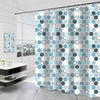 Tennove Shower Curtain Mould Resistant Geometric 200x200cm Drop Bathroom Curtain Waterproof Polyester Fabric Wet Room Bathtub Shower Curtain,Weighted