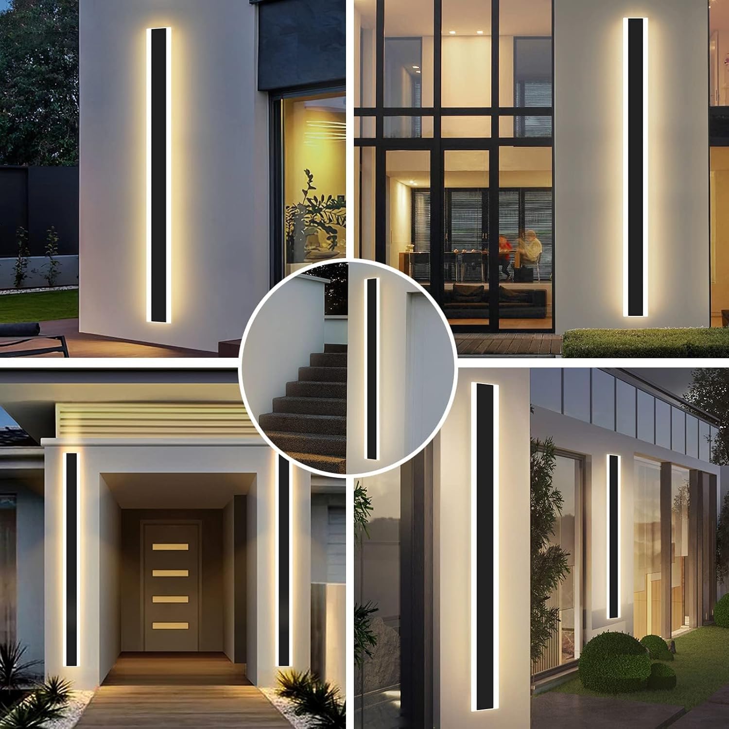 LED Outdoor Wall Light 80cm Modern Strip 31W IP65 3000K 4500K 6000K Mikeru