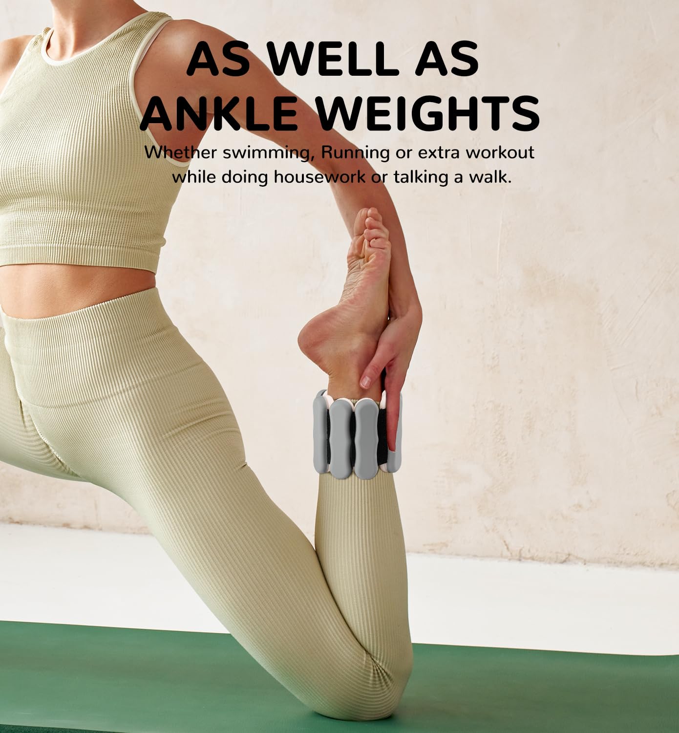 Wrist Weights for Women Adjustable Arm Weights 1 Pair 1.5 KG Ankle Weights Leg Weight for Men 0.75 KG Each Wrist Weight Walking Weighted Wristbands