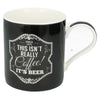 Leonardo Gents Quarter Black China Mug in Gift Box - This Isn't Coffee It's Beer