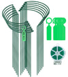 12 Pack Plant Support Stakes, Peony Cages and Supports Large 25cm Wide x 60cm High Tall Peony Ring Supports, Garden Plant Stakes for Outdoor Plants
