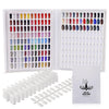 Noverlife 216 Nail Art Display Stand, Nail Gel Card Colours, Nail Polish Colour Card with 216 False Nail Tips, Salon Nail Colour Pattern, Nail