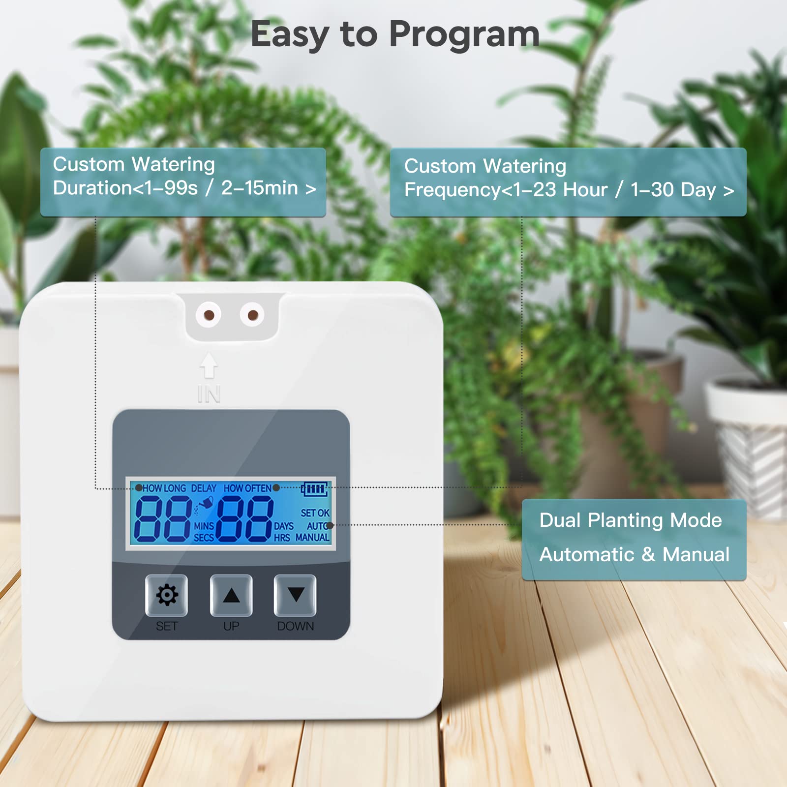 Landrip DIY Automatic Watering System,Automatic Irrigation System, Holiday Plant Watering Automatic Plant Waterer for Indoor Potted Plants,Gift for