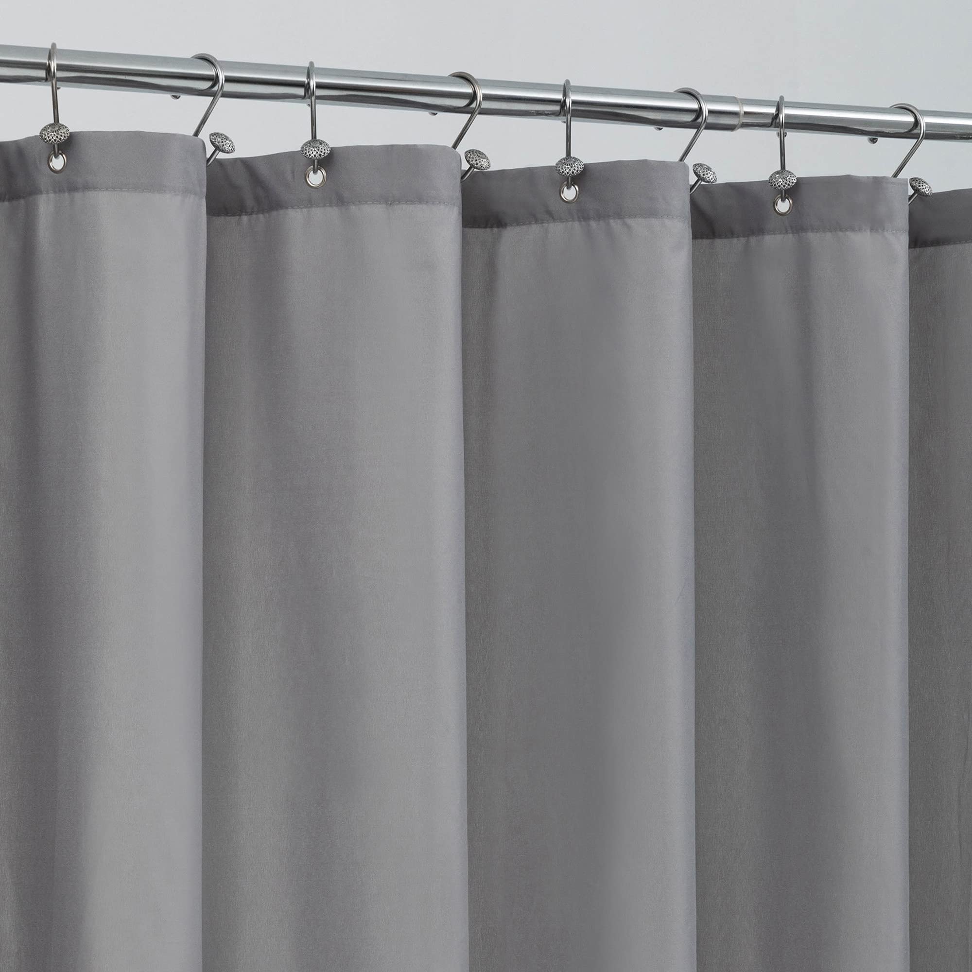 ALYVIA SPRING Extra Long Fabric Shower Curtain Liner Waterproof - 72" x 84", Soft & Lightweight XL Shower Curtain with 3 Magnets, Machine Washable -