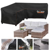 Enzeno V-Shape Garden Furniture Covers waterproof, 420D Oxford Fabric corner outdoor sofa cover, Garden Rattan Sofa Cover with Waterproof Tape