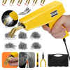 AIUNAOM 230W Plastic Welding Kit, Welder Repair Kit with 900 Hot Staples & Smoothing Head, Plastic Welder Gun Soldering Kit for Repairing Parts on