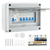 4 Way Consumer unit Circuit Breaker, Garage unit with Assembly Tool, 63A 30mA RCD 4MCB 2x6A+10A+20A+32A, IP65 Anti-Leakage Fuse Box for Garages