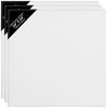 Belle Vous 3 Pack Blank Canvas - 60 x 60cm (24 x 24 inches) - Pre Stretched Canvas Panel Boards - Suitable for Acrylic and Oil Painting Also for