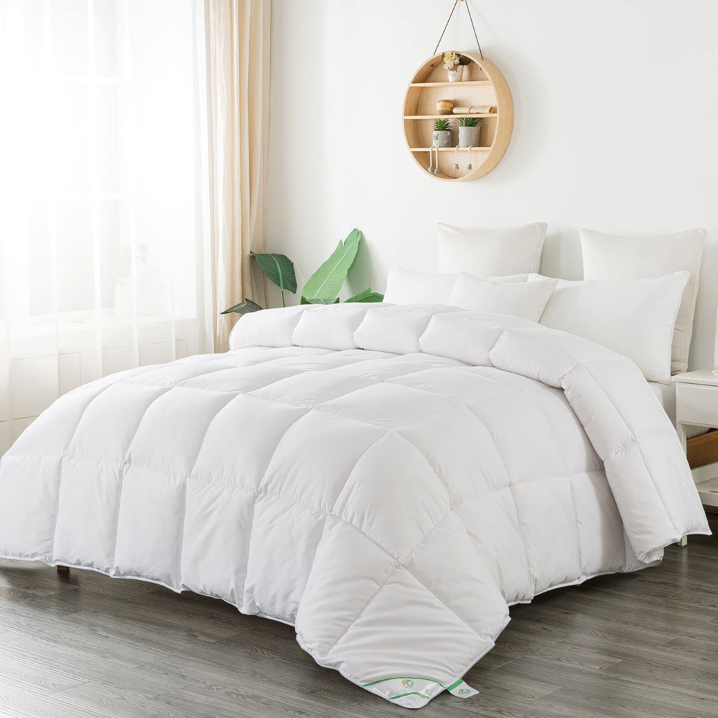 SUFUEE Super King Size Duvet, 13.5 Tog Luxurious Wool Duvet, Fresh Ideas Washable Australian Wool Filled Quilt, 230T Soft Fabric Shell (Super king
