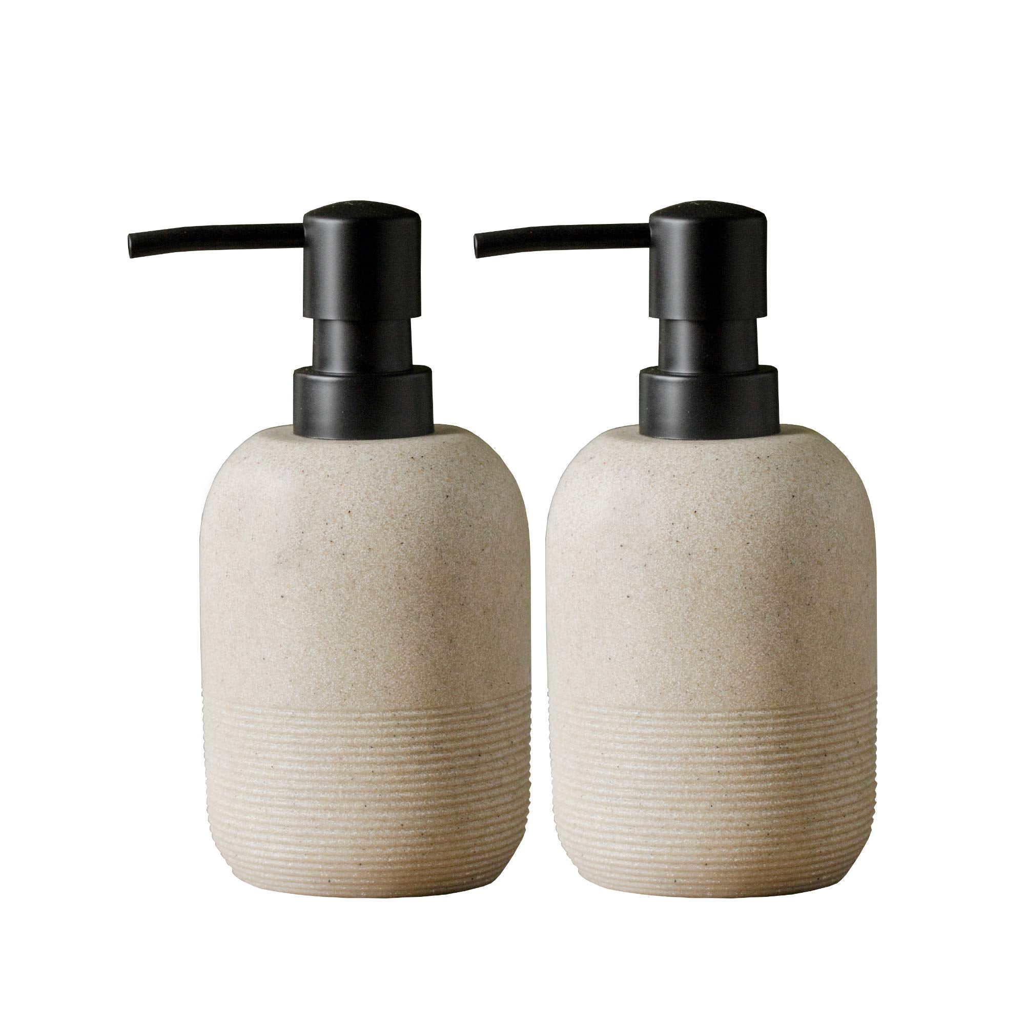 2pcs/Set Beige Soap Dispenser Set,Hand Soap Lotion Dispenser for Bathroom, for Elegant Bathroom D?cor?soap Dispenser for Kitchen Sink
