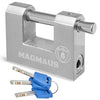 Magmaus? RTL70 [Never-Rust] Heavy Duty Shipping Container Padlock with 3 Keys - [High Security] - Weatherproof Outdoor Lock - [Stainless Steel] -