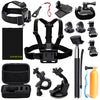 EDOSETEK Action Camera Accessory Kit, Action Camera Accessories for GoPro Hero 13 12 11 10 9, DJI OSMO 4 3 2, AKASO EK7000, WOLFANG, IDJI OSMO 4 3 2