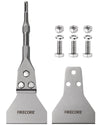 Firecore SDS Plus Floor Scraper 300 mm x 100 mm with Replacement Scraper Blade, Chisel bits for SDS Plus Hammer- Removing Floor coverings