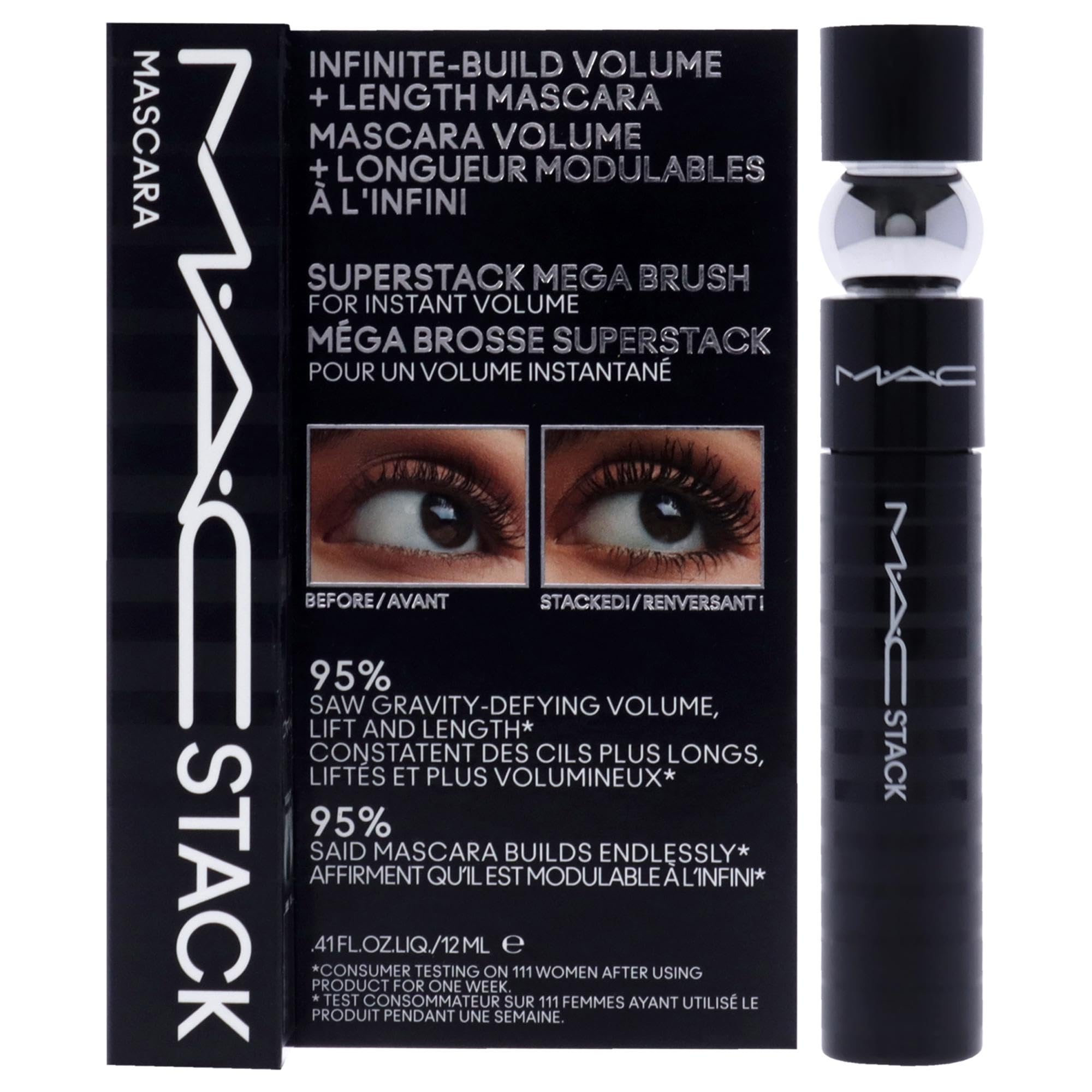MAC MAC Stack Mascara Superstack Macro Brush For Women 0.41 oz Mascara