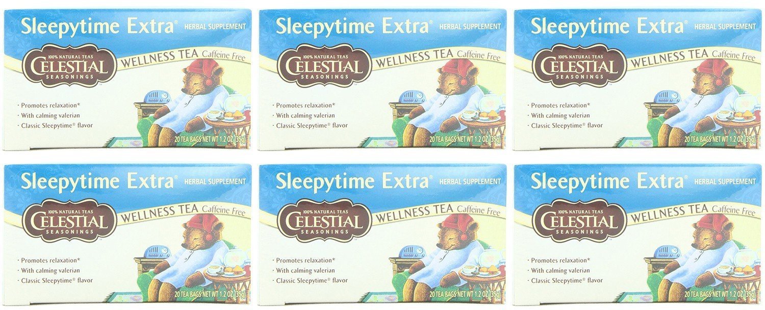 (6 PACK - Celestial Seasonings - Sleepytime Extra Tea | 20 Bag | 6 PACK BUNDLE