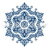 Tattered Lace Snowflake Doily, Silver