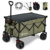Sekey 200L Folding Festival Trolley with All-Terrain Extra Wide Wheels and Brake, Heavy-Duty Cart Loadable up to 150KG, Patented Four-Directional