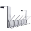 WEBI Over The Door Hook Door Hanger:Over The Door Towel Rack with 6 Hooks for Hanging Coats,Over Door Coat Hanger Rack for Towels,Clothes,Back of