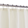 Barossa Design Extra Long Fabric Waffle Weave Shower Curtain 84 inch Height, Hotel Luxury Spa, Water Repellent, 230gsm Heavy Duty, Machine Washable,