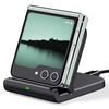Wireless Charger for Samsung Galaxy Z Flip 7/7 FE/6/5/4/3, Foldable Phone Charger Stand for Samsung Z Flip/Moto Razr60, SwanScout 501S (Black)