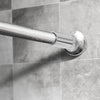Dmore Shower Curtain Rail Stainless Steel 70-95cm No Drilling Extendable Telescopic Rod Can Be Adjusted By Rotating, Can Be Securely Held As Shower
