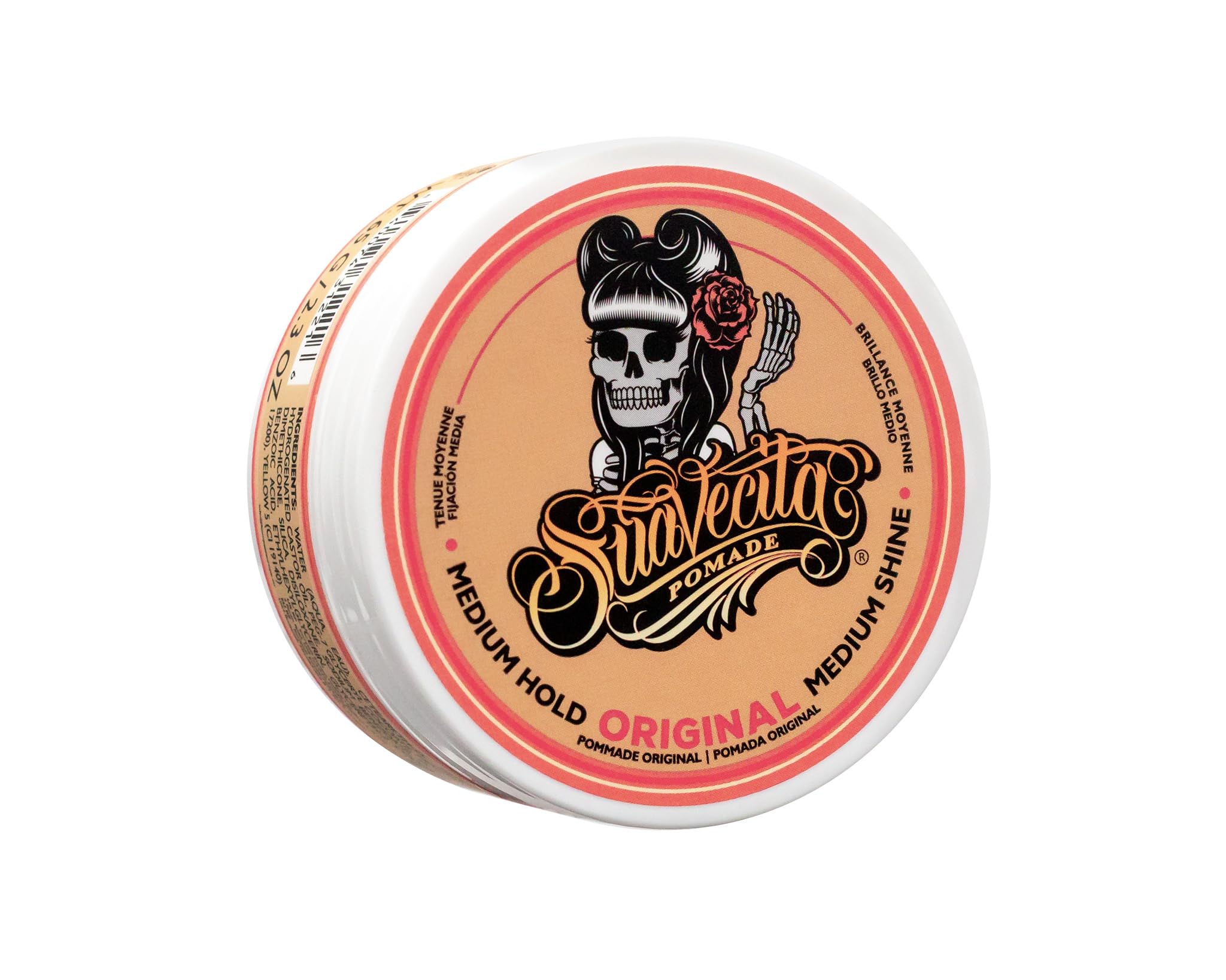 Suavecita Hair Pomade for Women Water Based, Medium Firm Hold Female Pomade 4oz/113g