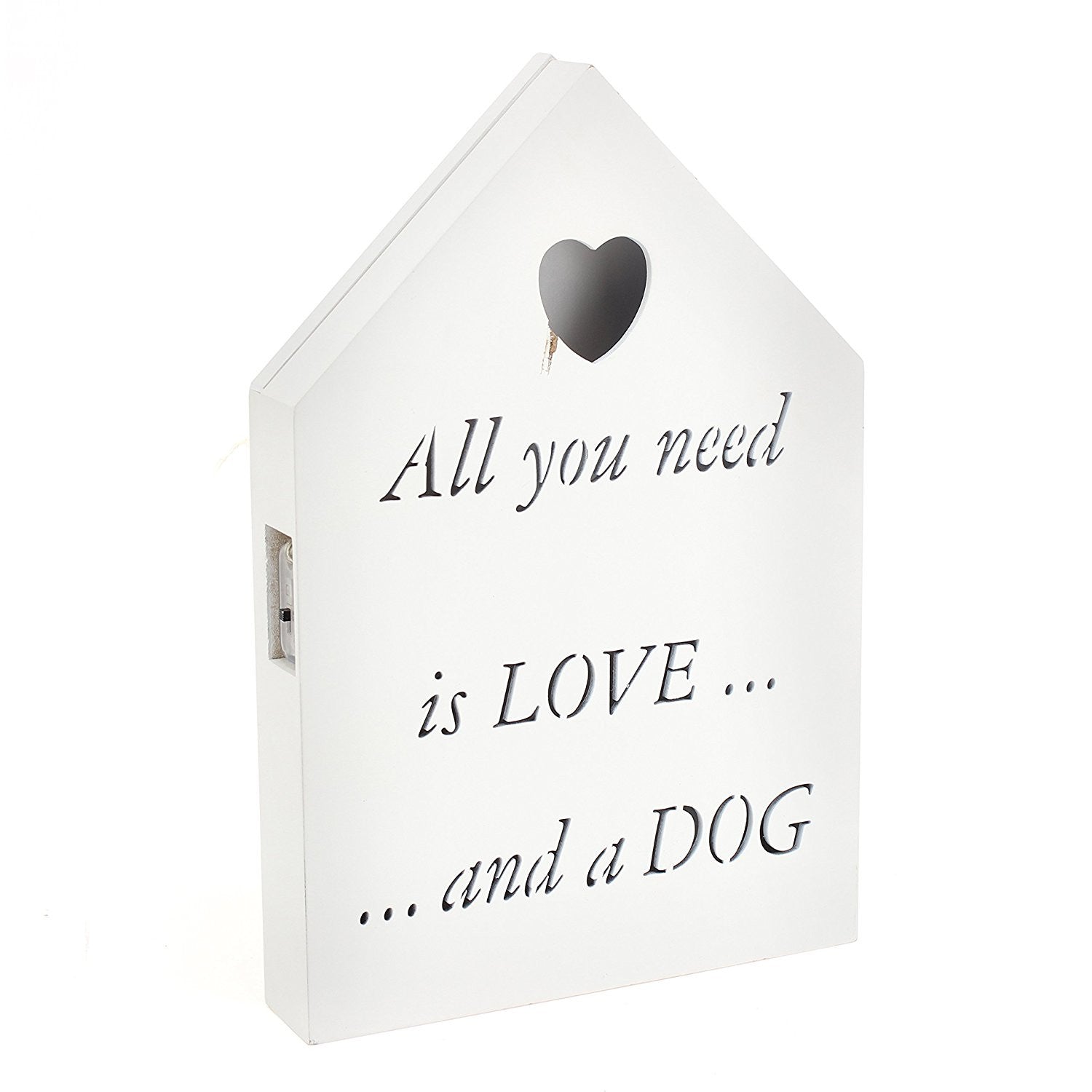 Brand new led all you need is love.... and a dog plaque