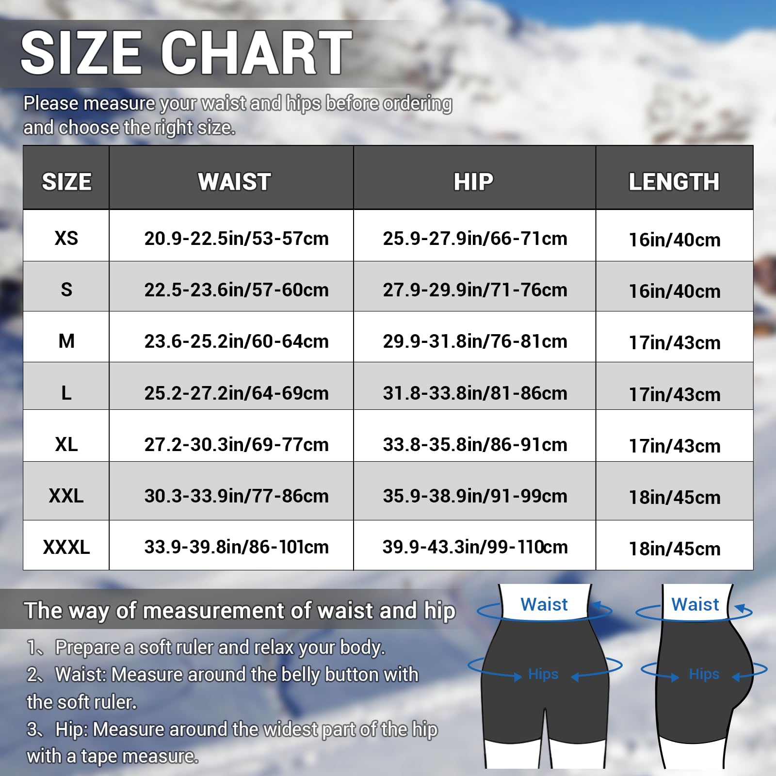 Cienfy 3D Hip Protection Eva Butt Pads Protective Padded Shorts Crash Pad Impact Gear for Skiing Skating Snowboarding Skateboarding (XXX-Large)