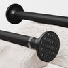 Shower Curtain Pole 50-70CM ?25mm White Extendable Curtain Rod No Drilling Telescopic Pole Stainless Steel Tension Rods for Living Room, Bedroom,