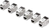 TRENDnet Shielded Cat6A Keystone Jack ? 6-Pack, 180? Angle Termination, Colour-Coded Labelling for T568A & T568B Wiring, TC-K06C6A