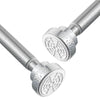 Tension Rod for Clothes, Shower Curtain Rod Stainless Steel Extendable Shower Curtain Pole No Drilling Shower Curtain Rail Net Curtain Poles for