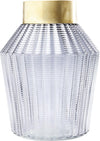 Kare Design Vase Barfly, gray/brass, flower vase, 30cm