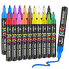 Alitastro Paint Pens Permanent Markers - 20 Pack Quick Drying Waterproof Oil Based Paint Markers, Medium Tip, Marker Pen for Metal, Rock Painting,