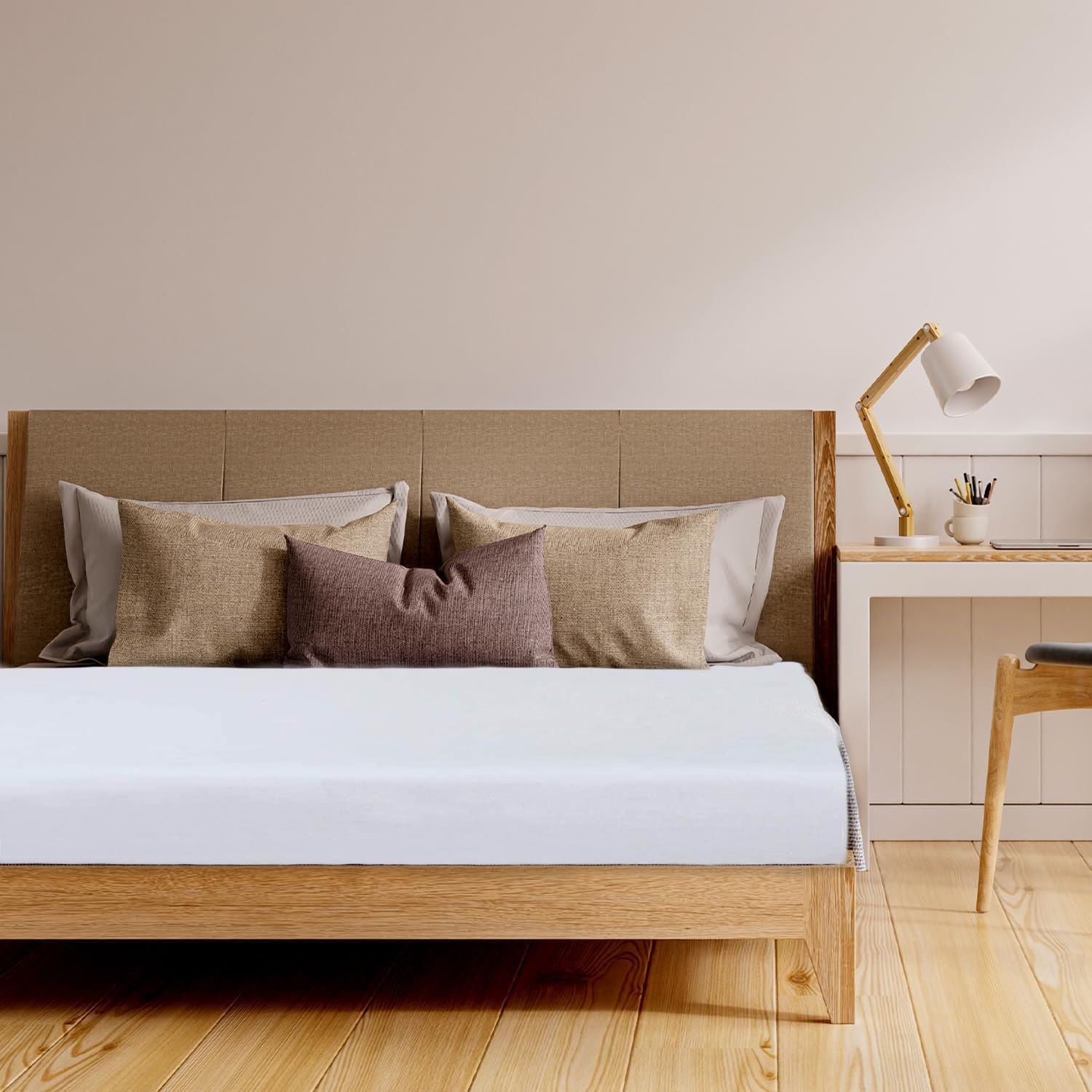 Fitted Sheets 40cm Depth - 800 Thread Count - 100% Egyptian Cotton Hotel Sateen Quality Bedding - White - Super King