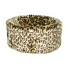 Danish Design Luxury Leopard Print Removable Cushion Round Cat/Kitten Bed Medium 50 cm