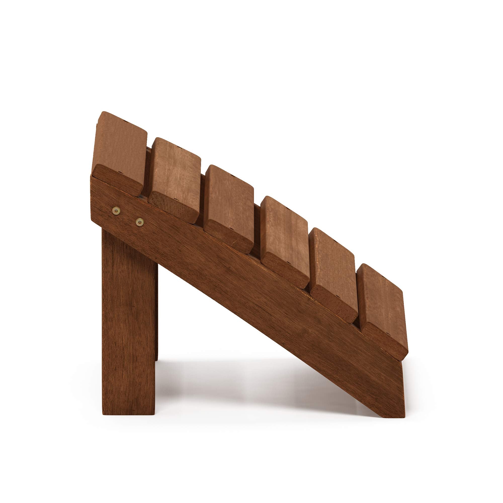Furinno Small Hardwood Adirondack Footstool in Teak Oil, Wood, Natural, 45.21 (W) x 33.27 (H) x 42.67 (D) cm, FG18926