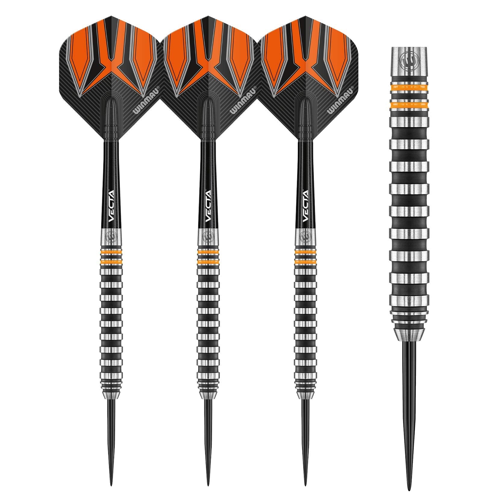 WINMAU Darts Fury 26g Tungsten Darts Set with Prism Flights & Vecta Shafts - Professional High-Performance Precision, Accuracy, Durability & Control