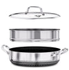 Casserole Dish with Lid Ovenproof Pot | Stainless Steel Hybrid | Toxin Free | Anti Scratch| Non Stick | 30cm | PFOA free | Induction Compatiable |