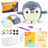 iuqiepo Beginners Crochet Kit, Animal Crochet Kit, Crochet Kit for Beginners, Step-by-Step Video Tutorial, Crochet Kits for Beginners Adults, Crochet