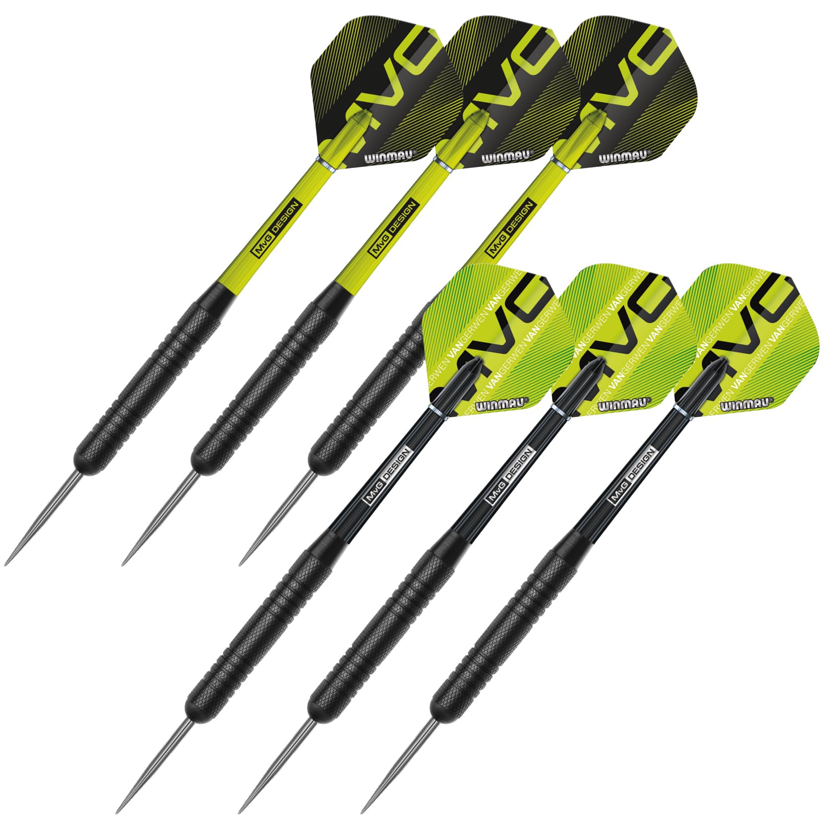 WINMAU Dartboard Cabinet Set Michael van Gerwen MvG Darts Cabinet | Dartboard | 2 x Sets of Darts & Accessories