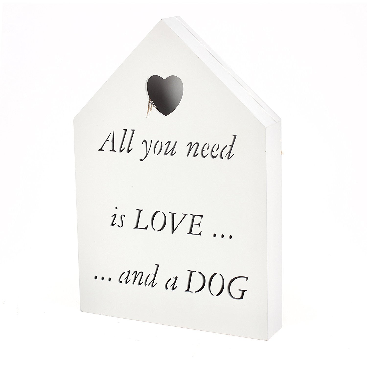 Brand new led all you need is love.... and a dog plaque